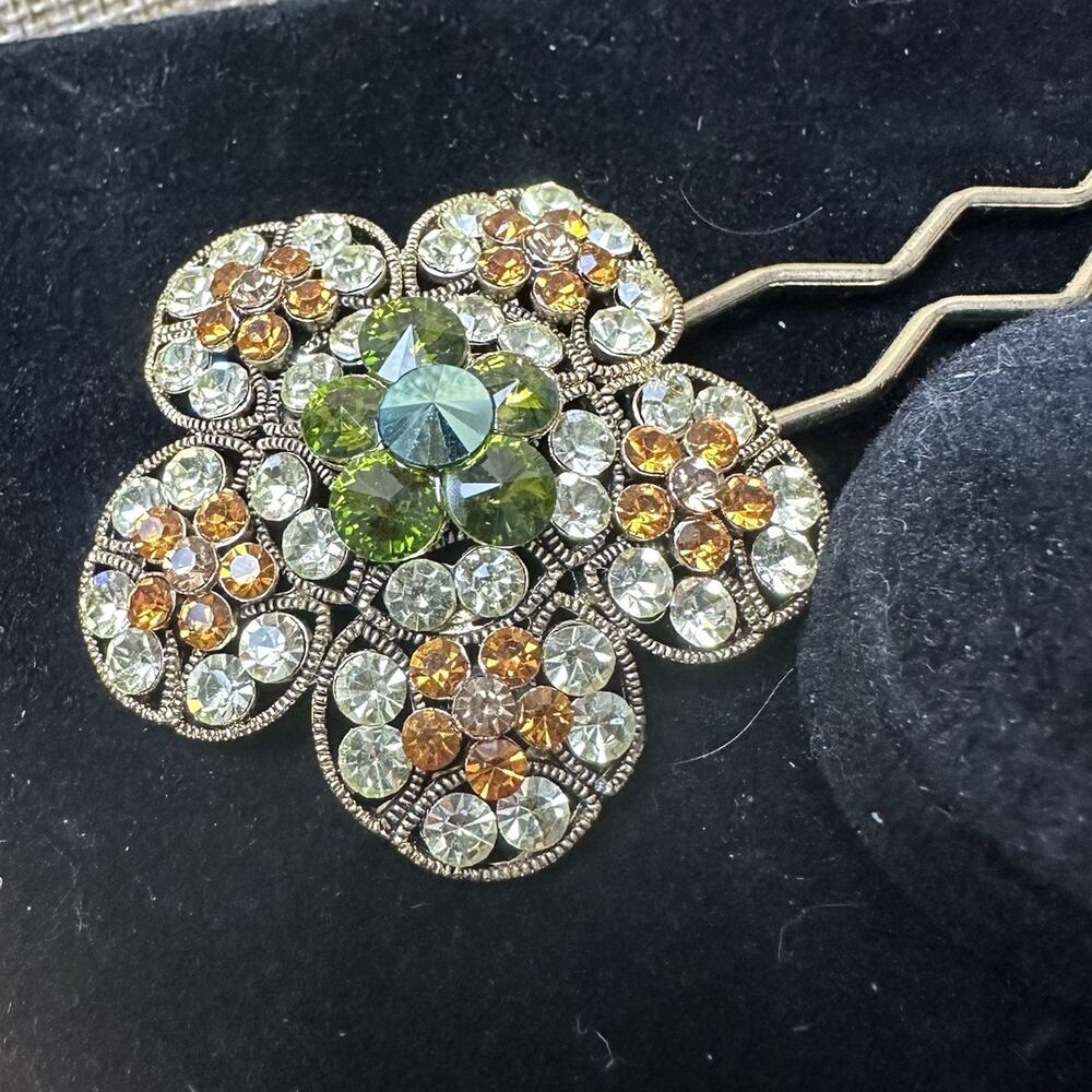 Cara New York Rhinestone Hair Pin Elegant Fancy Wedding Prom Formal Gorgeous NEW